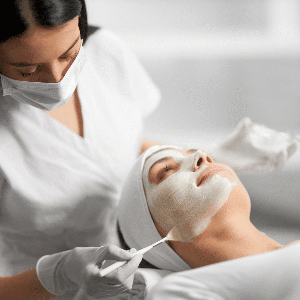 Przygotowanie skóry do zabiegu nici liftingujących w Illustre